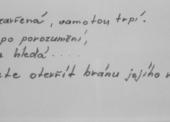 Text, který uvádí první fotografii